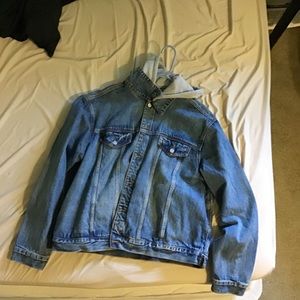 Denim hooded jacket size XXL